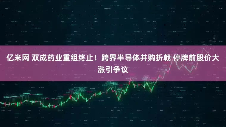 亿米网 双成药业重组终止！跨界半导体并购折戟 停牌前股价大涨引争议
